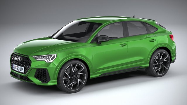 Audi RS Q3 Sportback 2020 3D मॉडल .c4d .max .obj .3ds .fbx .stl .blend