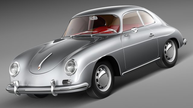 Porsche 356A Coupe 1955 Modelo 3D .c4d .max .obj .3ds .fbx .stl .blend 