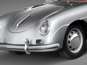 Porsche 356A Coupe 1955 Modelo 3D