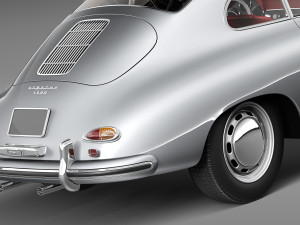 Porsche 356A Coupe 1955 Modelo 3D