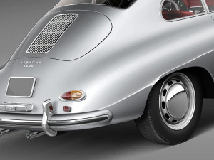 Porsche 356A Coupe 1955 3D Model