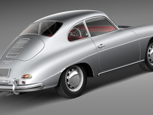 Porsche 356A Coupe 1955 Modelo 3D