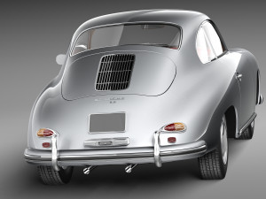 Porsche 356A Coupe 1955 Modelo 3D