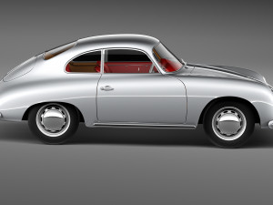 Porsche 356A Coupe 1955 Modelo 3D