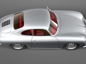Porsche 356A Coupe 1955 Modelo 3D