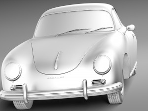 Porsche 356A Coupe 1955 Modelo 3D
