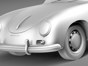 Porsche 356A Coupe 1955 Modelo 3D