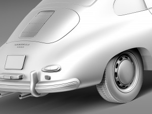 Porsche 356A Coupe 1955 Modelo 3D
