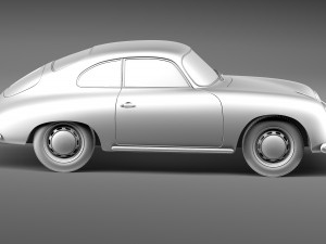 Porsche 356A Coupe 1955 Modelo 3D
