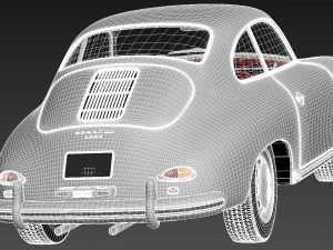 Porsche 356A Coupe 1955 3D Model
