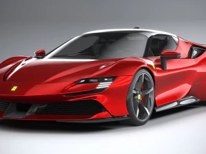 Ferrari SF90 Stradale 2021 3D Model