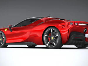Ferrari SF90 Stradale 2021 3D Model