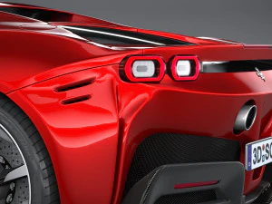 Ferrari SF90 Stradale 2021 3D Model
