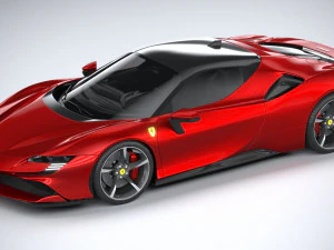 Ferrari SF90 Stradale 2021 3D Model