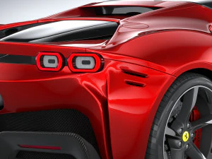Ferrari SF90 Stradale 2021 3D Model