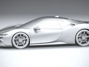 Ferrari SF90 Stradale 2021 3D Model