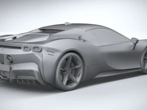Ferrari SF90 Stradale 2021 3D Model