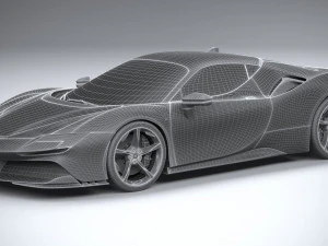 Ferrari SF90 Stradale 2021 3D Model