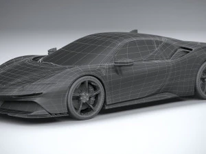 Ferrari SF90 Stradale 2021 3D Model