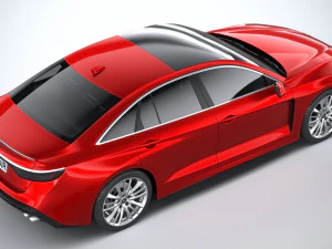 Generic Sedan 2020 v2 3D Model
