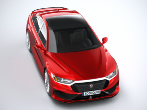 Generic Sedan 2020 v2 3D 모델