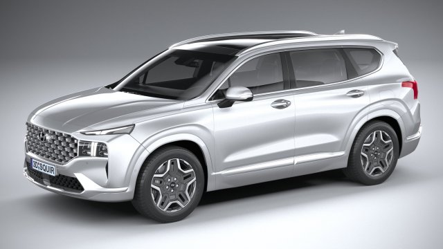Hyundai Santa Fe 2021 Modello 3D .c4d .max .obj .3ds .fbx .stl .blend 