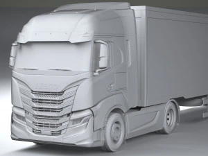 Iveco S-Way 2021 Trailer 3D Model