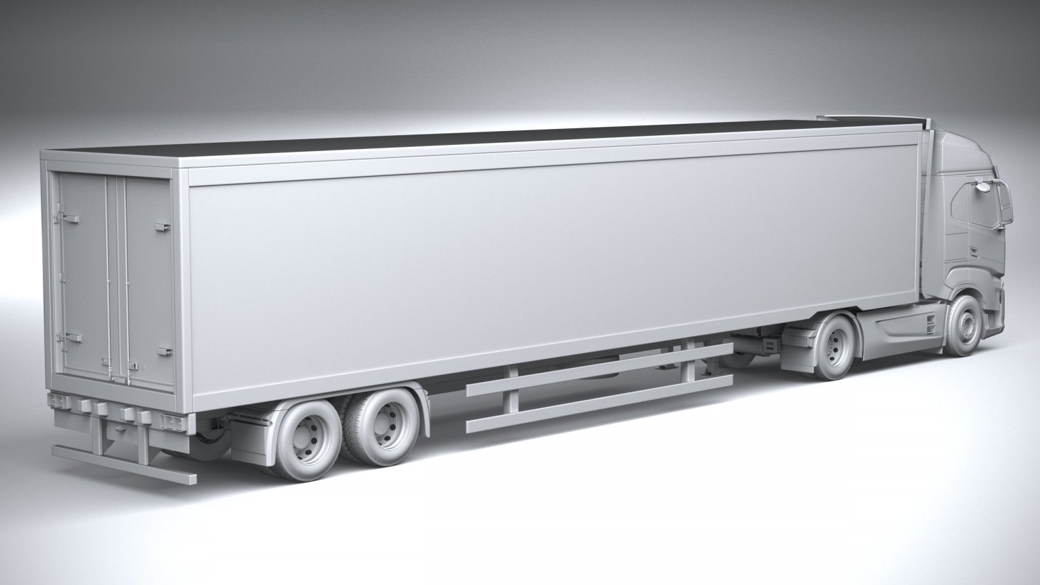 3d модель iveco s-way 2020. 3d models truck and trailer.