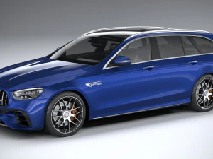 Mercedes-Benz E63 station wagon AMG 2021 Modello 3D