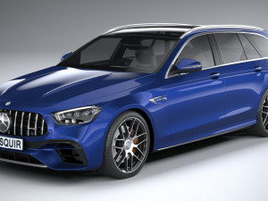 Mercedes-Benz E63 Estate AMG 2021 3D Модель