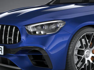 Mercedes-Benz E63 Estate AMG 2021 3D Model