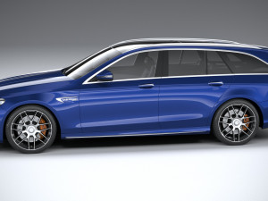 Mercedes-Benz E63 Estate AMG 2021 3D Модель