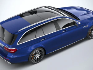 Mercedes-Benz E63 Estate AMG 2021 3D Model