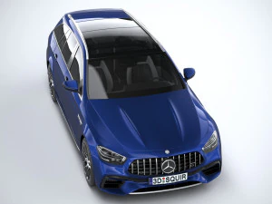 Mercedes-Benz E63 Estate AMG 2021 3D Model