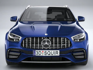 Mercedes-Benz E63 Estate AMG 2021 3D Model