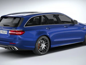 Mercedes-Benz E63 Estate AMG 2021 3D Model