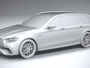 Mercedes-Benz E63 Estate AMG 2021 3D Модель