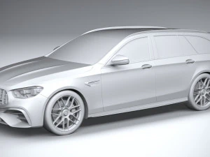 Mercedes-Benz E63 Estate AMG 2021 3D Model