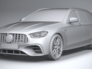 Mercedes-Benz E63 Estate AMG 2021 3D Модель