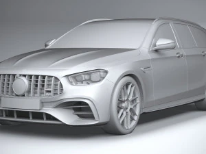 Mercedes-Benz E63 Estate AMG 2021 3D Model