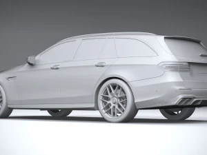 Mercedes-Benz E63 Estate AMG 2021 3D Model