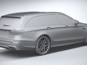 Mercedes-Benz E63 Estate AMG 2021 3D Модель