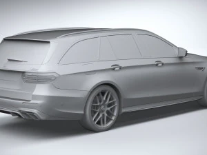 Mercedes-Benz E63 Estate AMG 2021 3D Model