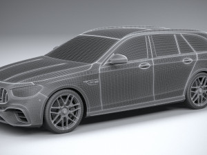Mercedes-Benz E63 Estate AMG 2021 3D Модель