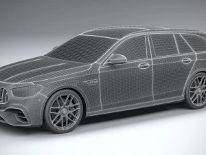 Mercedes-Benz E63 Estate AMG 2021 3D Model