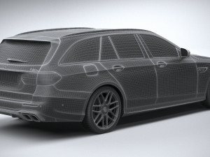 Mercedes-Benz E63 Estate AMG 2021 3D Модель