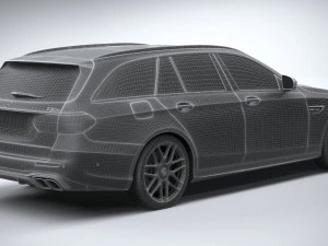 Mercedes-Benz E63 Estate AMG 2021 3D Model