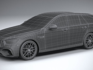 Mercedes-Benz E63 Estate AMG 2021 3D Модель