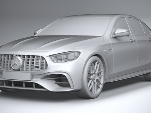 Mercedes-Benz E63 Sedan AMG 2021 3D Model