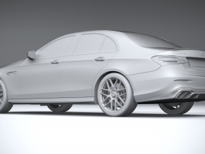 Mercedes-Benz E63 Sedan AMG 2021 3D Model